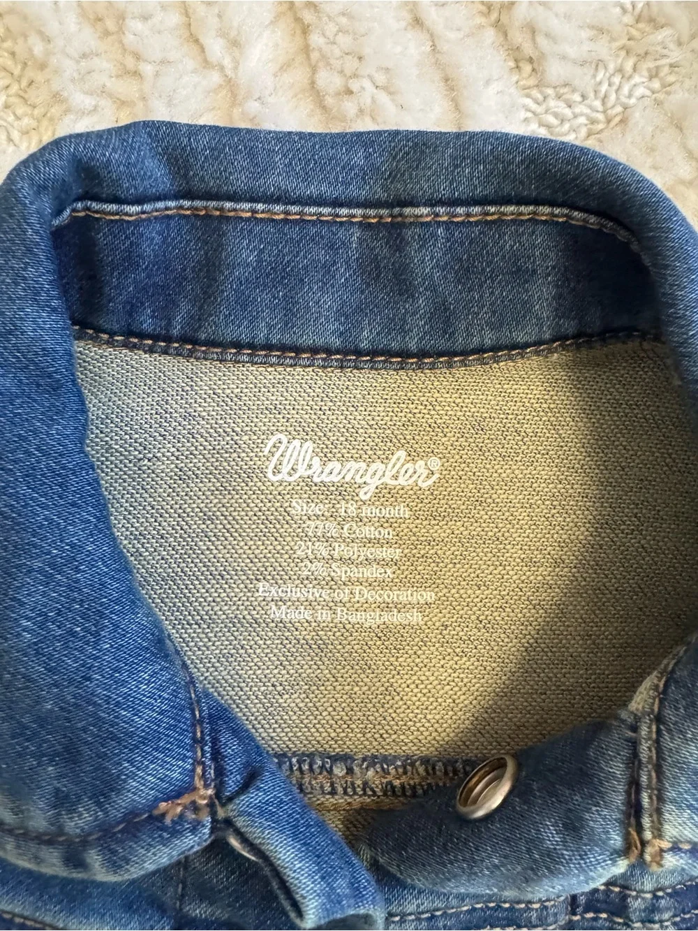 Wrangler Kids Denim Jacket - Blue